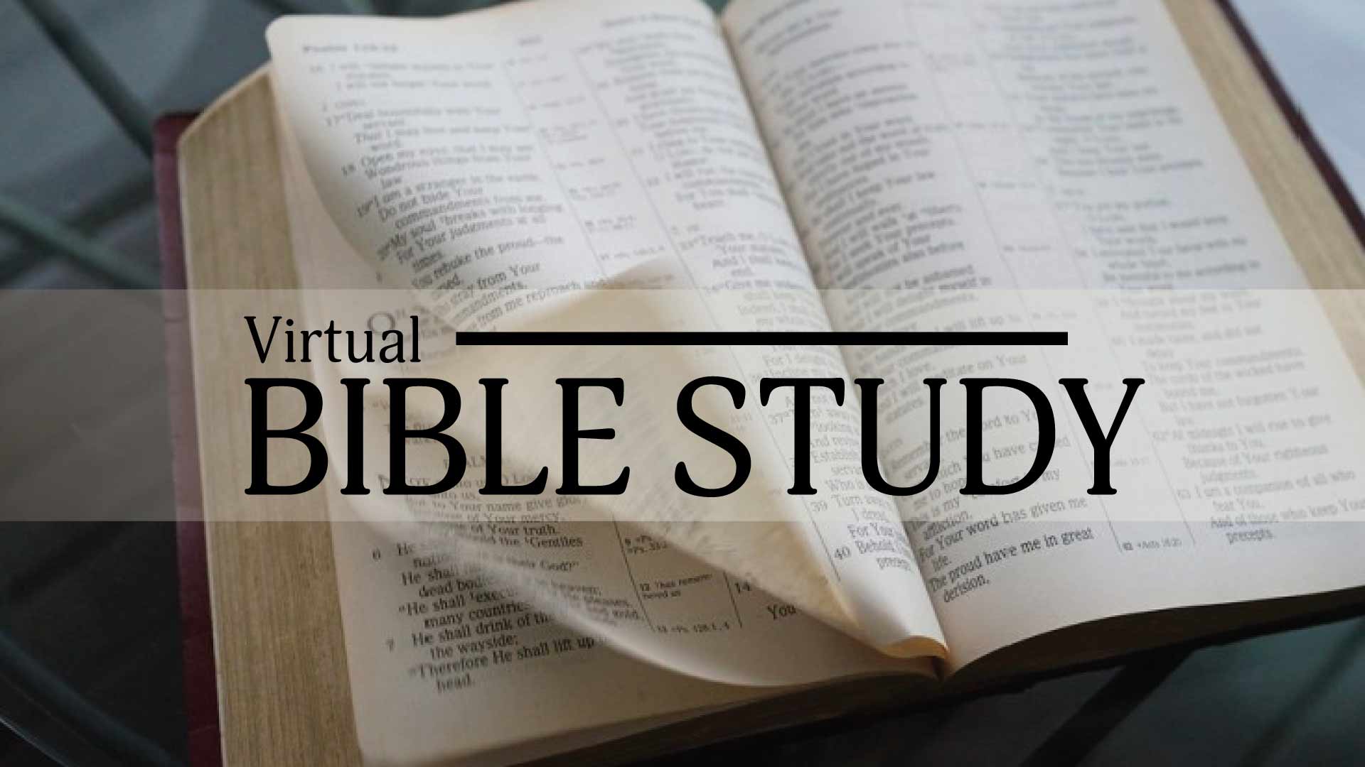 2023 Fall Bible Study Begins